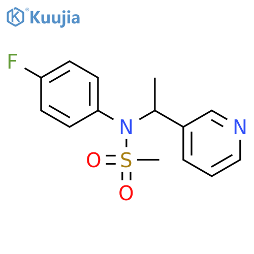 Methanesulfonamide,N-(4-fluorophenyl)-N-[1-(3-pyridinyl)ethyl]- structure