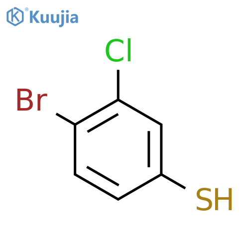 4-Bromo-3-chlorobenzenethiol structure