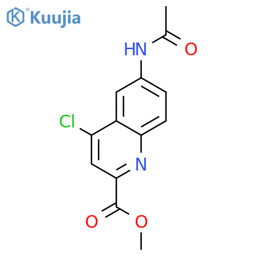 Methyl 6-acetamido-4-chloroquinoline-2-carboxylate structure