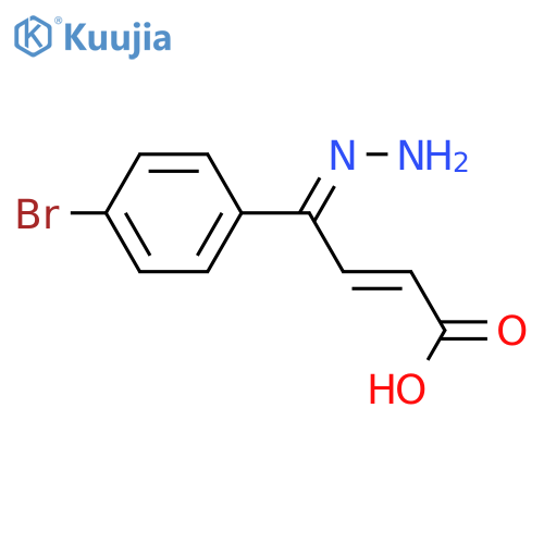4-(4-bromophenyl)-4-hydrazinylidenebut-2-enoic acid structure