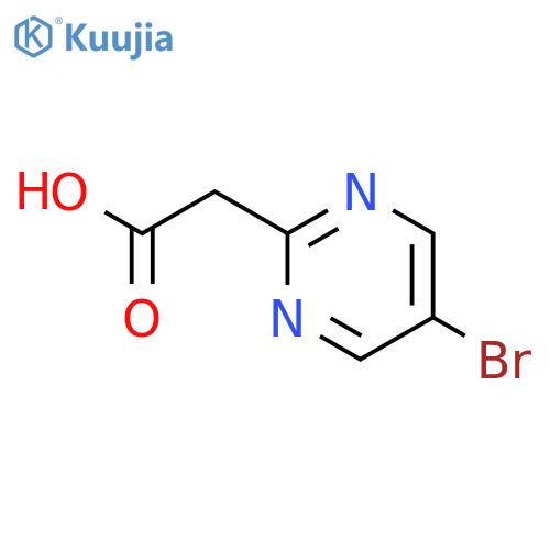 2-(5-bromopyrimidin-2-yl)acetic acid structure