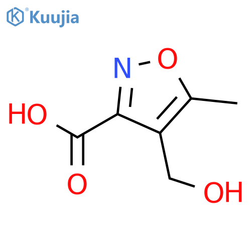 4-(Hydroxymethyl)-5-methylisoxazole-3-carboxylic acid structure