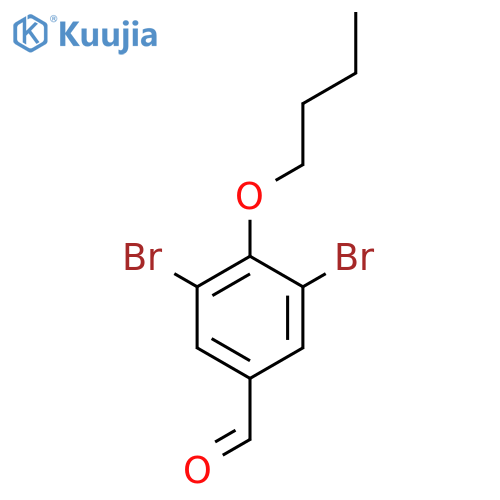 3,5-Dibromo-4-butoxybenzaldehyde structure