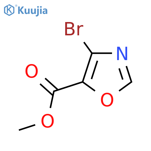 Methyl 4-bromooxazole-5-carboxylate structure