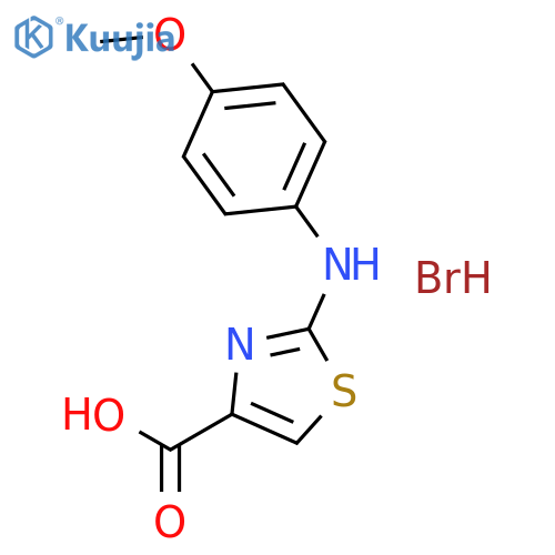 2-(4-Methoxyanilino)-1,3-thiazole-4-carboxylicacid hydrobromide structure