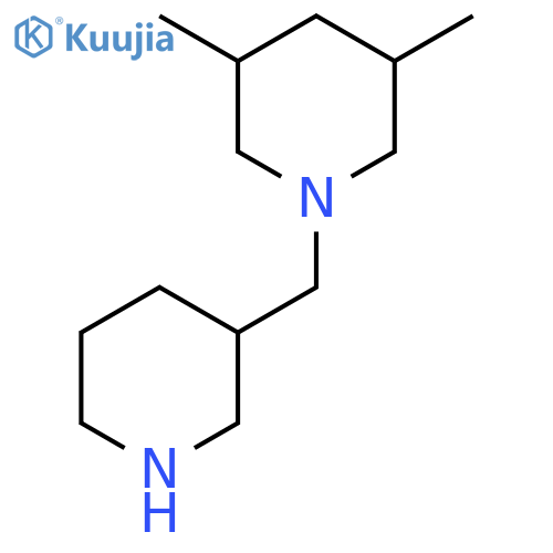 3,5-Dimethyl-1-[(piperidin-3-yl)methyl]piperidine structure