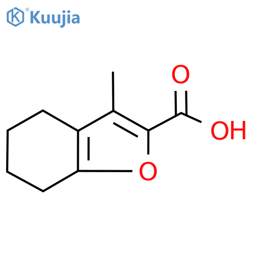 3-methyl-4,5,6,7-tetrahydro-1-benzofuran-2-carboxylic acid structure