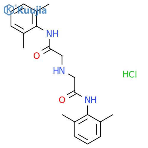 N-(2,6-Dimethylphenyl)-2-({(2,6-dimethylphenyl)carbamoylmethyl}amino)acetamide Hydrochloride structure