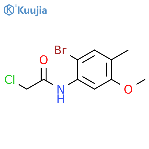 N-(2-bromo-5-methoxy-4-methylphenyl)-2-chloroacetamide structure