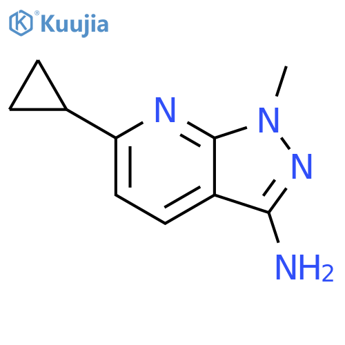 6-cyclopropyl-1-methyl-1H-pyrazolo[3,4-b]pyridin-3-amine structure