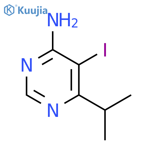 5-Iodo-6-isopropyl-pyrimidin-4-ylamine structure
