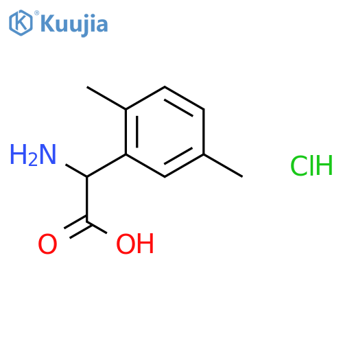 2-Amino-2-(2,5-dimethylphenyl)acetic acid hydrochloride structure