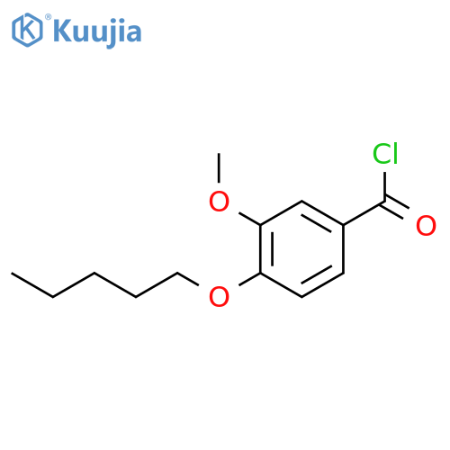 3-Methoxy-4-(pentyloxy)benzoyl chloride structure