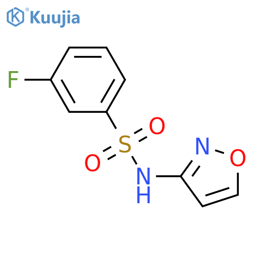 Benzenesulfonamide, 3-fluoro-N-3-isoxazolyl- structure