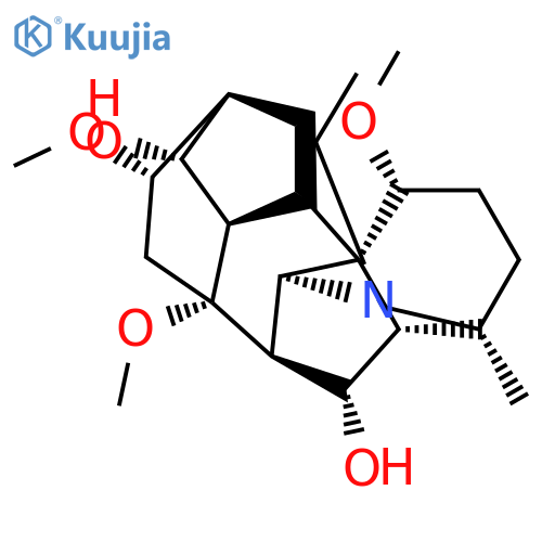 Aconitane-6,14-diol,20-ethyl-1,8,16-trimethoxy-4-methyl-, (1a,6b,14a,16b)- (9CI) structure