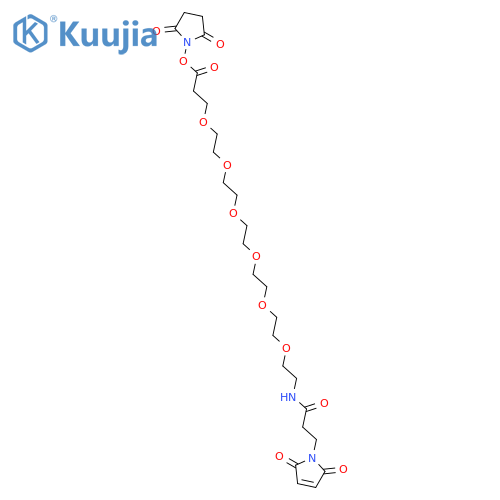 Mal-amido-PEG6-NHS ester structure