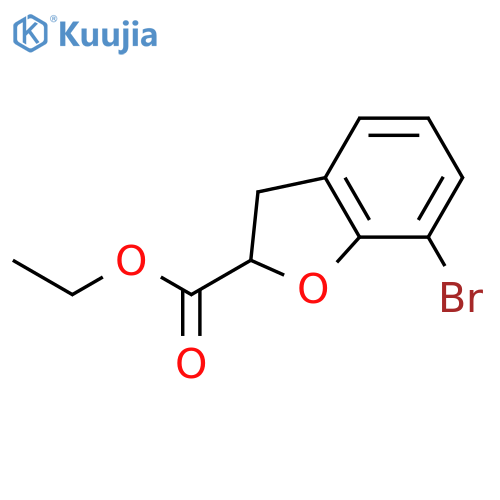 Ethyl 7-bromo-2,3-dihydrobenzofuran-2-carboxylate structure