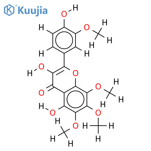 3',6,7,8-Tetra-Me ether-3,3',4',5,6,7,8-Heptahydroxyflavone structure