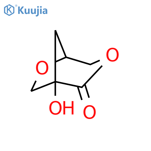 3,6-Dioxabicyclo[3.2.1]octan-2-one,1-hydroxy-, (1R,5S)- structure