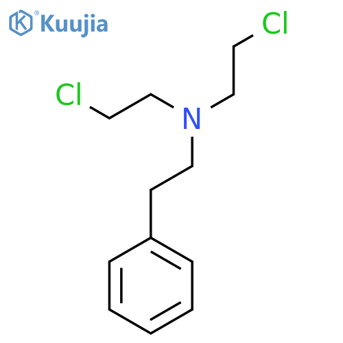 Benzeneethanamine,N,N-bis(2-chloroethyl)- structure