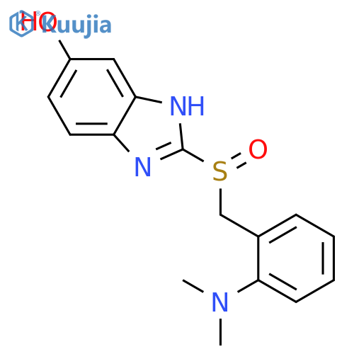 1H-Benzimidazol-5-ol, 2-[[[2-(dimethylamino)phenyl]methyl]sulfinyl]- structure