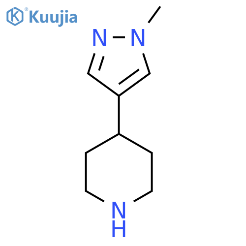 4-(1-methylpyrazol-4-yl)piperidine structure