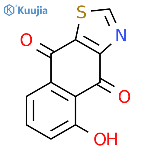 5-hydroxybenzo[f][1,3]benzothiazole-4,9-dione structure