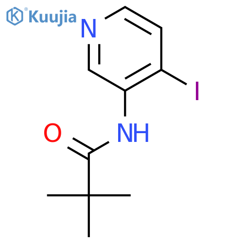 N-(4-iodopyridin-3-yl)-2,2-dimethylpropanamide structure