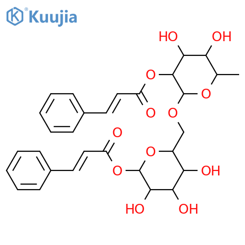 6-O-α-L-Rhamnopyranosyl-D-glucose; β-Pyranose-form, 1,2'-Di-O-E-cinnamoyl structure