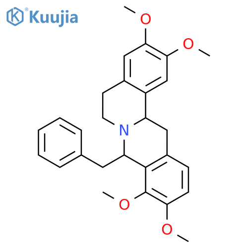 6H-Dibenzo[a,g]quinolizine,5,8,13,13a-tetrahydro-2,3,9,10-tetramethoxy-8-(phenylmethyl)- structure