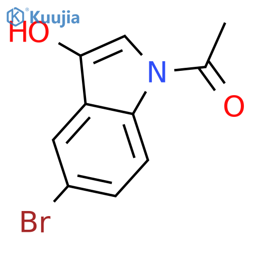 1-Acetyl-5-bromo-3-hydroxyindole structure