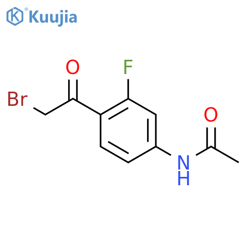 N-4-(2-Bromoacetyl)-3-fluorophenylacetamide structure