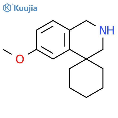 6'-Methoxy-2',3'-dihydro-1'H-spirocyclohexane-1,4'-isoquinoline structure