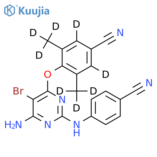 Etravirine-d8 structure