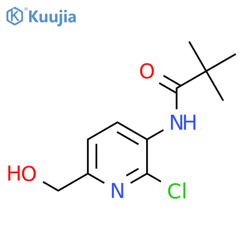 N-(2-Chloro-6-(hydroxymethyl)pyridin-3-yl)-pivalamide structure