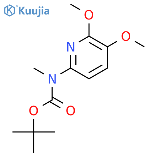 tert-Butyl (5,6-dimethoxypyridin-2-yl)-methylcarbamate structure