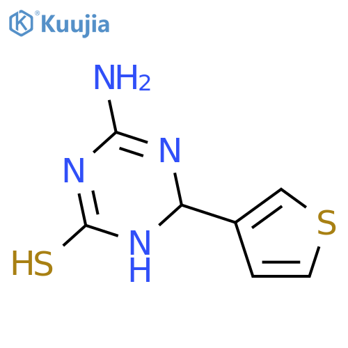 4-Amino-6-(3-thienyl)-1,6-dihydro-1,3,5-triazine-2-thiol structure