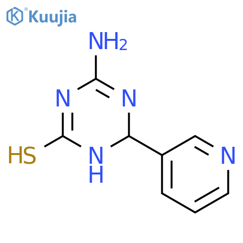 4-Amino-6-pyridin-3-yl-1,6-dihydro-1,3,5-triazine-2-thiol structure