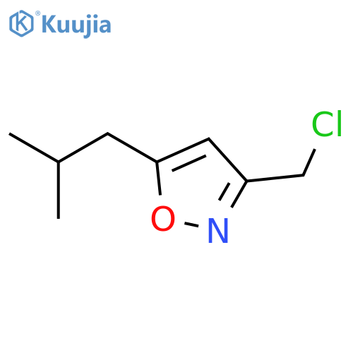 3-(Chloromethyl)-5-isobutylisoxazole structure