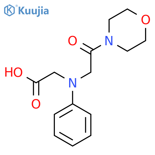 [(2-Morpholin-4-yl-2-oxoethyl)(phenyl)amino]-acetic acid structure