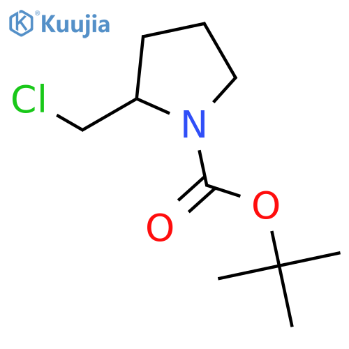 tert-butyl 2-(chloromethyl)pyrrolidine-1-carboxylate structure