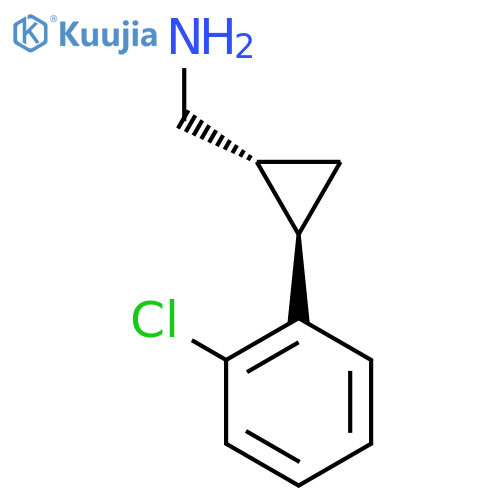 rac-(1R,2R)-2-(2-chlorophenyl)cyclopropylmethanamine structure