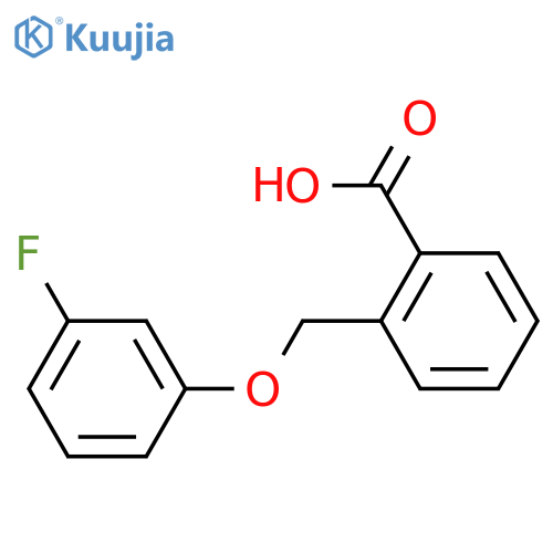2-[(3-Fluorophenoxy)methyl]benzoic Acid structure