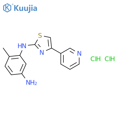 4-Methyl-n3-4-(3-pyridinyl)-2-thiazolyl-1,3-benzenediaminedihydrochloride structure