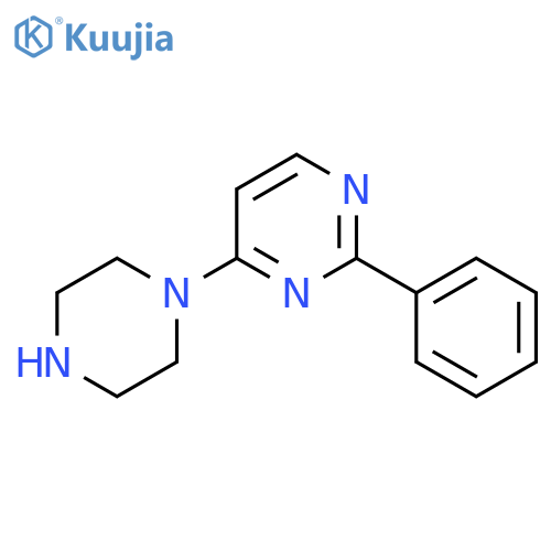 2-Phenyl-4-(piperazin-1-yl)pyrimidine structure