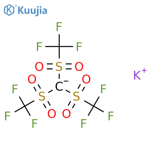 Potassium Tris(trifluoromethanesulfonyl)methide structure