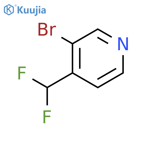 3-Bromo-4-(difluoromethyl)pyridine structure