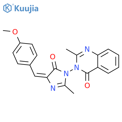 4(3H)-Quinazolinone,3-[4,5-dihydro-4-[(4-methoxyphenyl)methylene]-2-methyl-5-oxo-1H-imidazol-1-yl]-2-methyl- structure