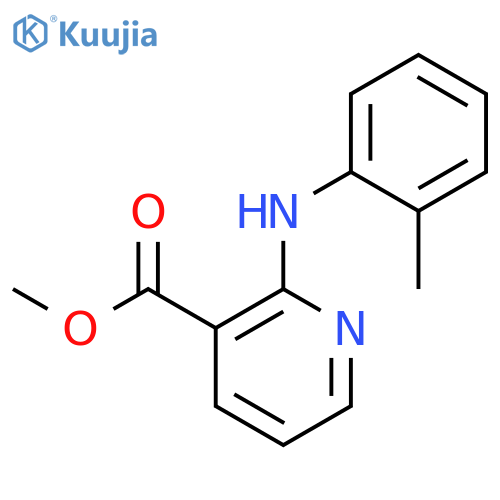 3-Pyridinecarboxylic acid, 2-[(2-methylphenyl)amino]-, methyl ester structure