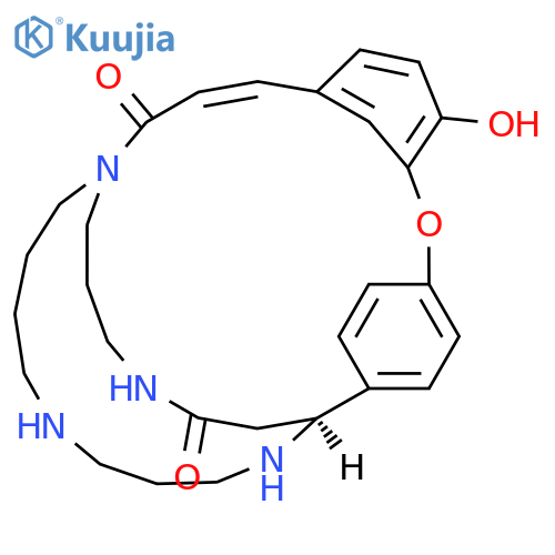 6-Oxa-15,20,24,27-tetraazatetracyclo[13.9.6.22,5.17,11]tritriaconta-2,4,7,9,11(31),12,32-heptaene-14,26-dione,8-hydroxy-, (1S,12Z)- (9CI) structure